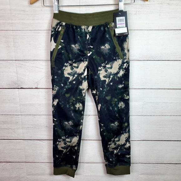 Under Armour Boys Camo Jogger Sweatpants Zip Pockets Youth Size 6 NWT - Picture 1 of 8